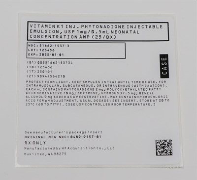 Vitamin K 51662153734 HF Serialized Case label image.jpg BOX LABELING - Vitamin K 51662153734 HF Serialized Case label image